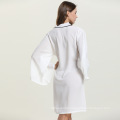 Long Sleeve Pure Color Sleepwear Designer Women Robe Sexy Bathrobe